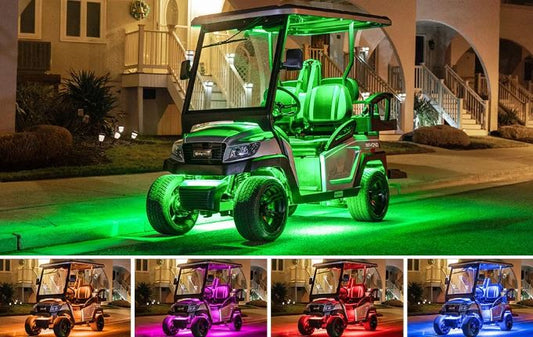 Motorcycle, Side by Side, Golf Cart, ATV 12PC LED Kit W/ APP and Remote